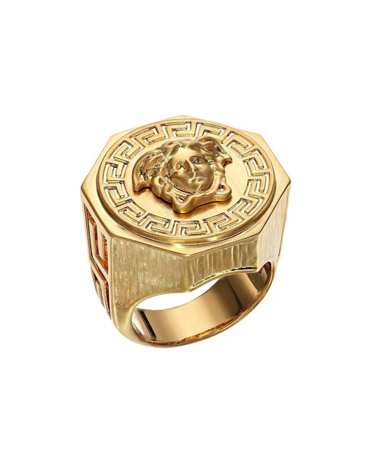 Crystal La Medusa Ring Gold | Versace US