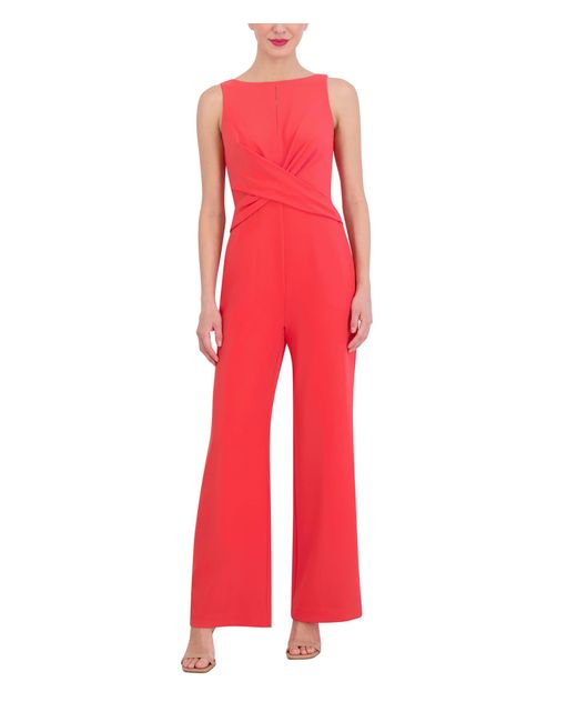 Vince Camuto Red Cross Front Jumpsuit