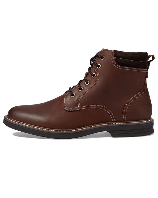 Florsheim Brown Norwalk Plain Toe Lace-Up Boot ( Crazy Horse) Shoes for men