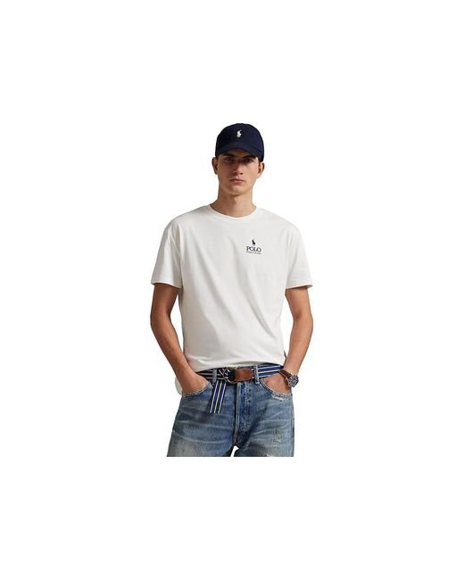 Polo Ralph Lauren Black Classic Fit Logo Jersey T-Shirt Clothing, Cotton for men