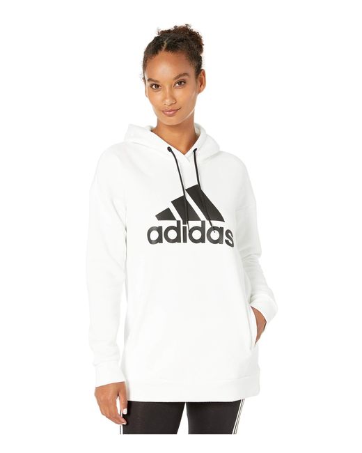 Adidas White Must Have Badge Of Sport Hoodie