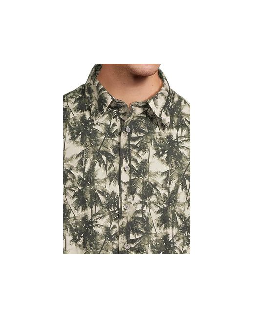 ARMANI EXCHANGE Black Short Sleeve Oversized Fit Allover Floral Shirt T Shirt O. Resort, Cotton for men