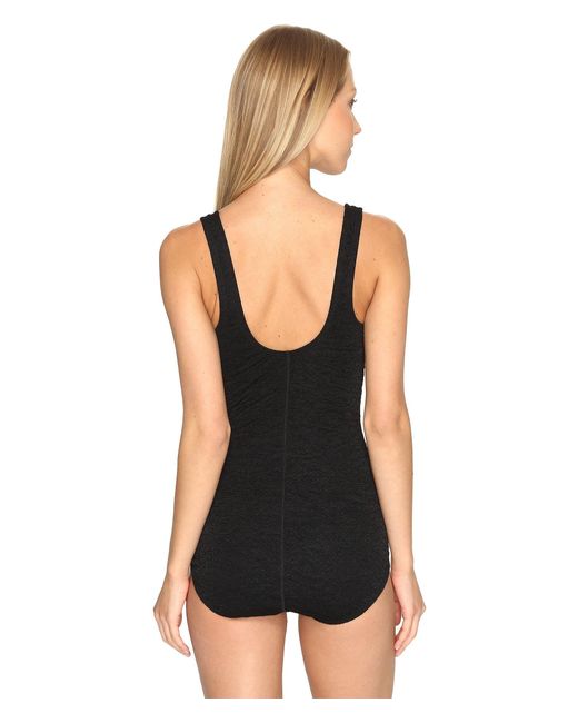 Speedo Synthetic Pebble Texture One Piece In Black Save 37 Lyst