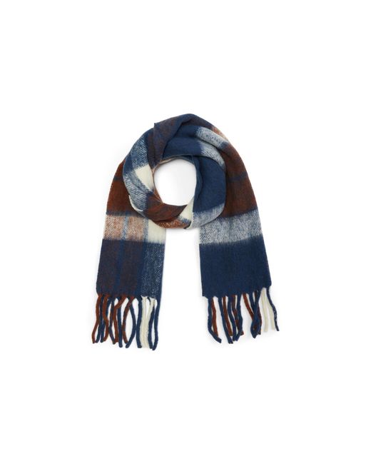 Madewell Blue Brushed Wool Scarf