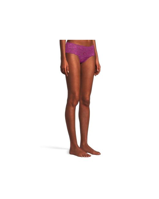 Cosabella Black Never Say Never Comfie Cutie Thong Underwear, Cotton/Elastane/Lace