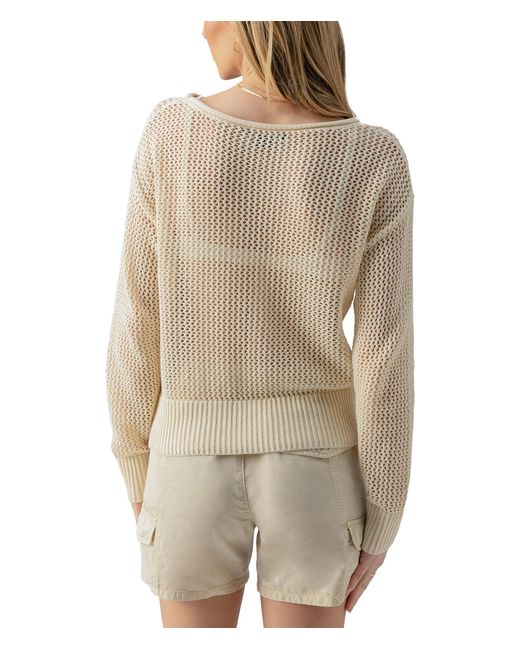 Sanctuary Natural Open Knit Sweater