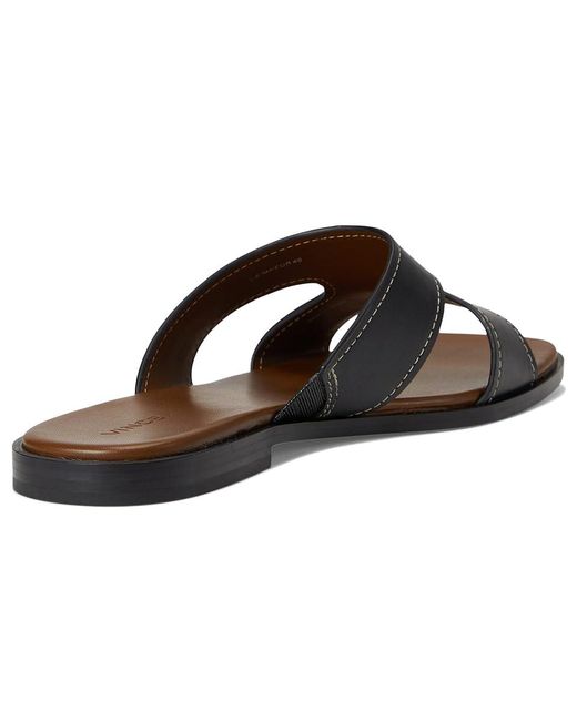 Vince Black Meyers Slide Sandals Wedge Shoes