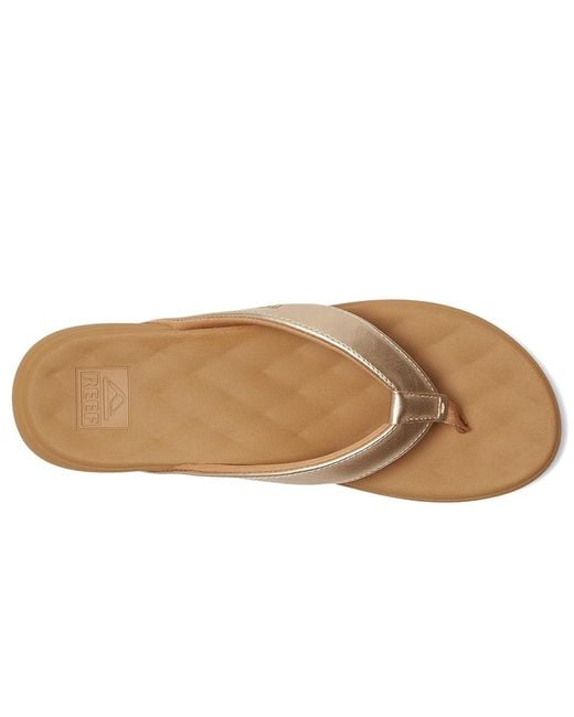 Reef Brown Cushion Melody Sandals 6 B