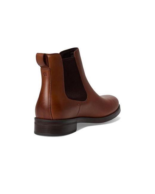 Cole Haan Brown Newmark Grand Chelsea Boots Boots Brit Tan/Dark Chocolate/Natural 8 D for men