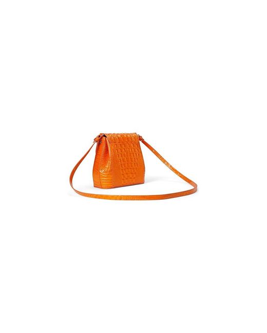 Brahmin Orange Marley Crossbody Cross Body Handbags, Leather