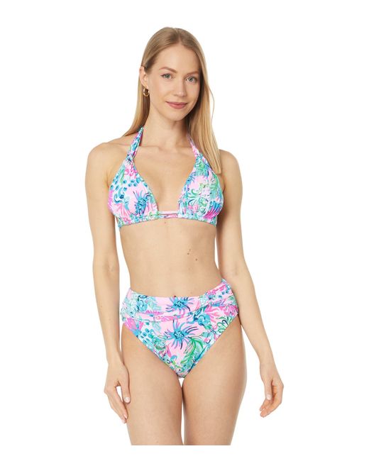 Lilly Pulitzer Arika Bikini Top in Blue Lyst
