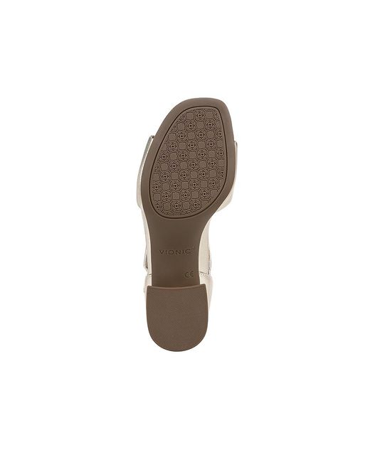 Vionic Metallic Chardonnay Ankle Straps Sandals
