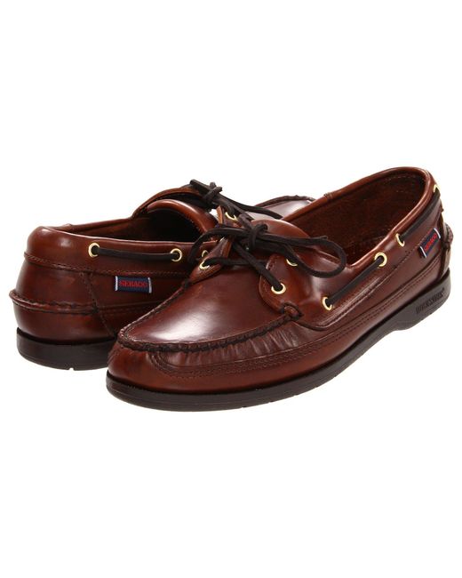 Sebago Brown Schooner 2 Eye Classic Boat Shoes for men