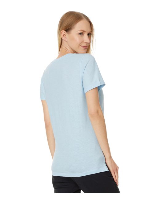 Smartwool Blue Perfect V-neck Short Sleeve Tee