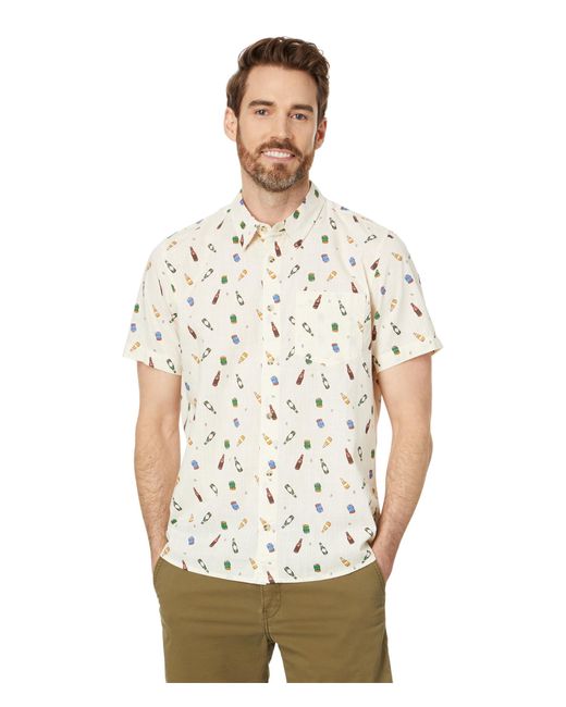 Toad&Co White Fletch Short Sleeve Shirt for men