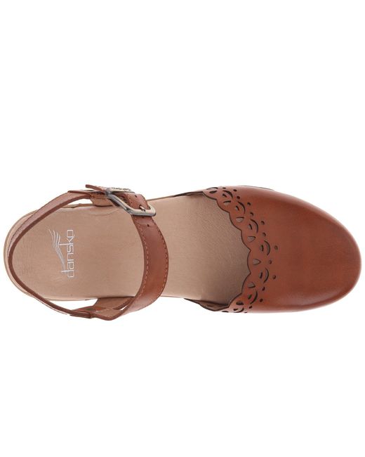 Dansko Marta Clogs in Brown Lyst