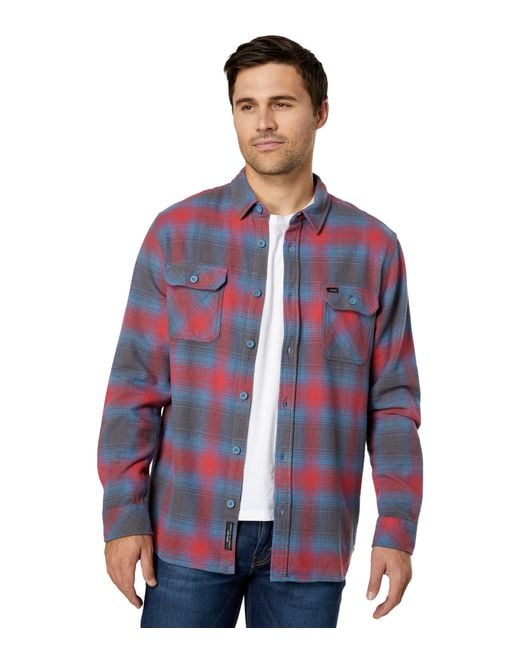 Rip Curl Count Flannel Shirt in Blue for Men | Lyst