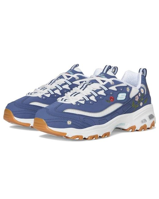 Skechers Blue D'Lites-Spring Bloom Shoes 10 B