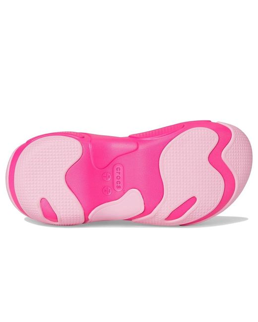 CROCSTM Pink Bubble Crush Clogs Slippers 6