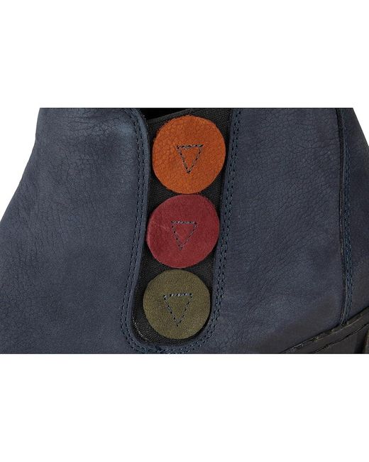 Spring Step Blue Katana Boots, Leather/Rubber/Textile