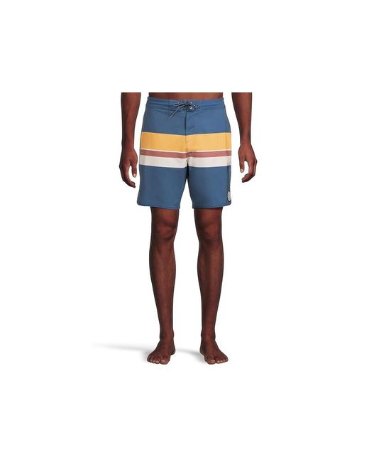 O'neill Sportswear Black Cruzer Stripe Scallop 18 Boardshorts Swimwear, Elastane/Polyester for men