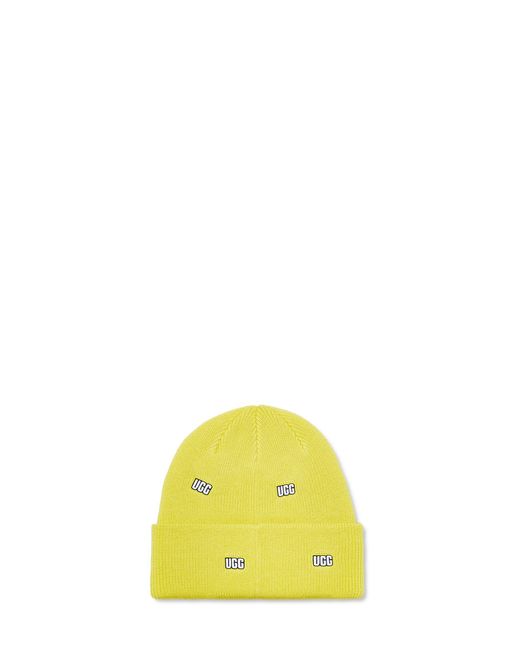 Ugg Yellow Scattered Logo Beanie