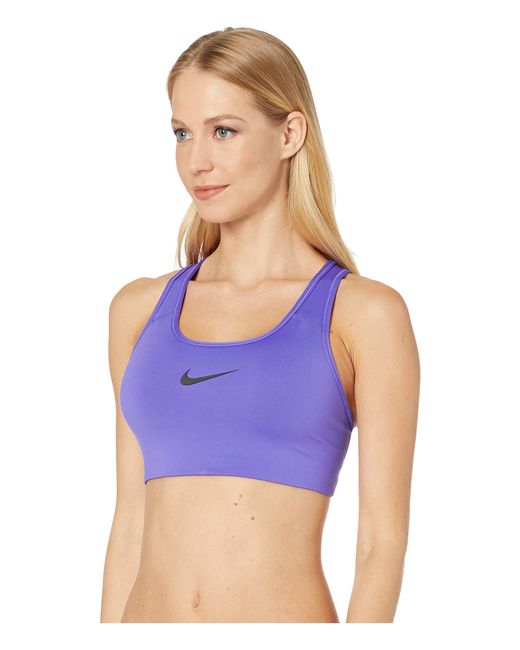 Nike Synthetic Pro Classic Swooshtm Sports Bra in Purple Lyst
