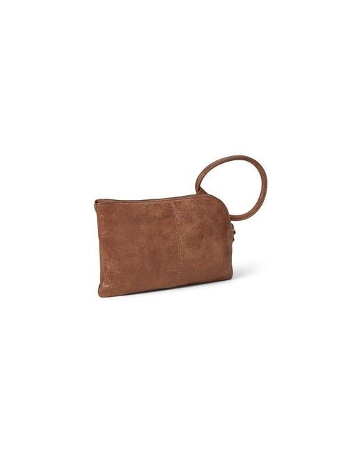 Hobo International White Sable Wristlet Wallet, Leather