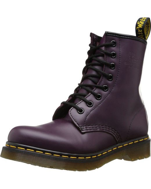 dr martens purple boots