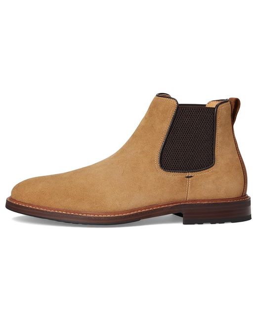 Florsheim Brown Anthem Plain Toe Gore Boots Boots 9 W (3E) Leather/Suede for men
