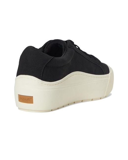 Dr. Scholls Black Time Max Lace-Up Shoes Shoes, Canvas/Faux Leather/Synthetic