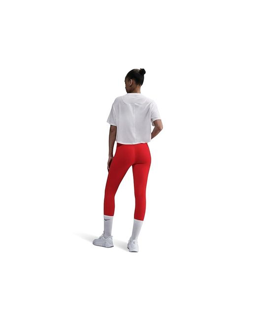 Nike Black One Relaxed Dri-Fit Cropped Short-Sleeve Top Workout 2Xl (Us 20-22) Cotton/Elastane/Polyester