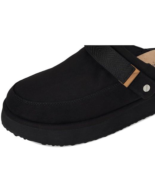 Dr. Scholls Black Chill Time Mule/Clog Shoes Shoes, Microfiber/Wool