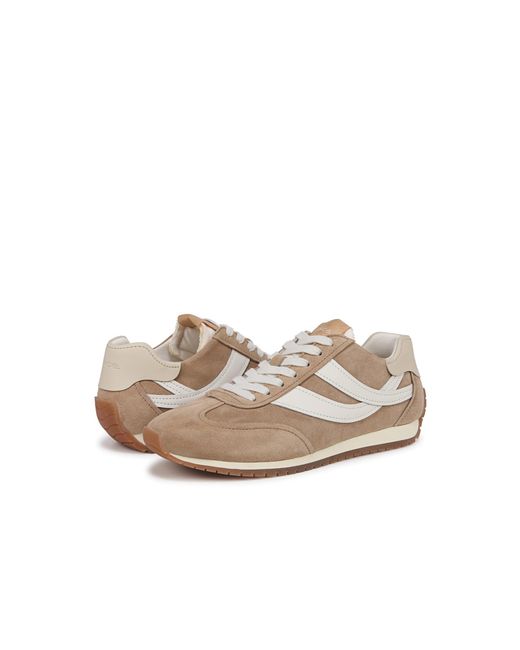Vince White Oasis Runner Lace-up Sneakers