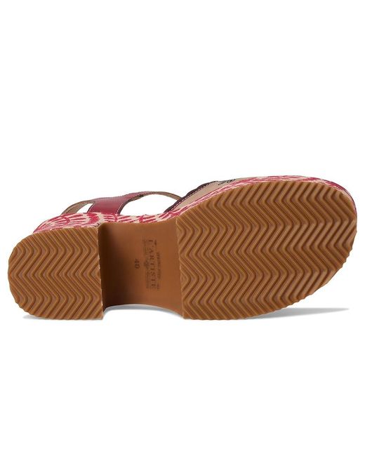Spring Step Red Hendrix Wedge Shoes, Leather