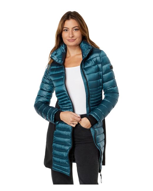 Calvin Klein Scuba Side Lightweight Walker Puffer in Blue Lyst