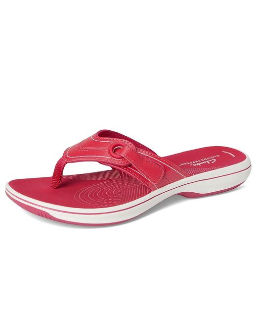 Clarks Red Breeze Reyna Sandals 5 B