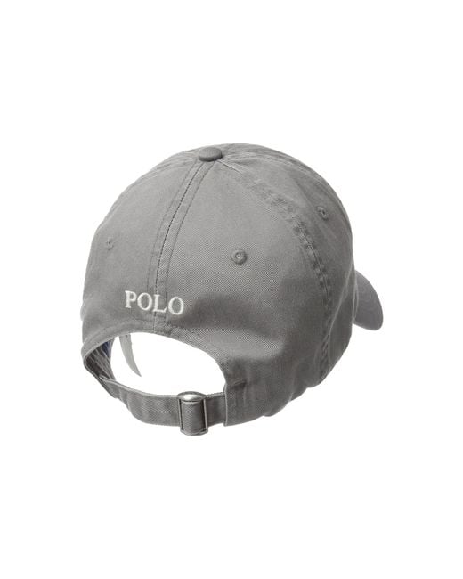 Polo Ralph Lauren Cotton Chino Classic Sport Cap (perfect Grey) Caps in Gray  for Men | Lyst
