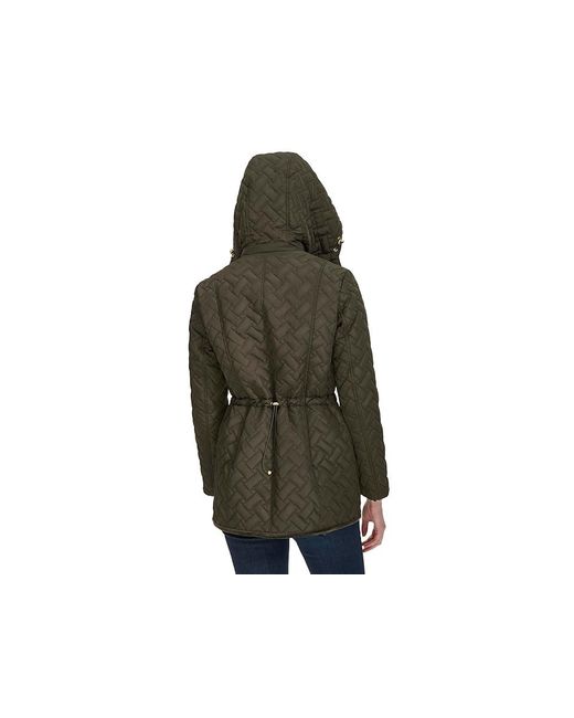 Cole Haan Stand Collar Quilted Signature Quilt Jacket Jacket in Black Lyst