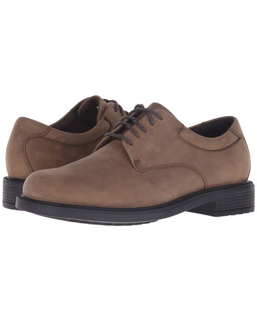 Rockport Brown Big Bucks Margin (chocolate Leather) Men's Dress Flat Shoes for men