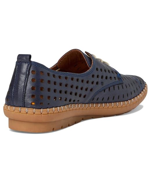 Spring Step Blue Deysi Shoes, Leather