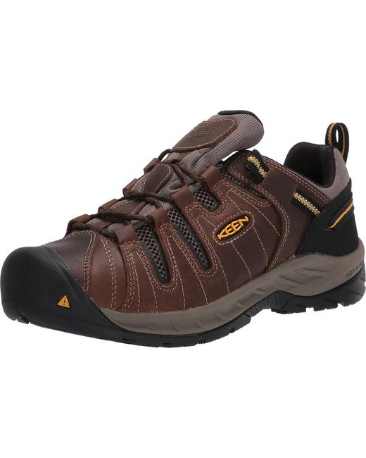 Keen Black Flint Ii (Soft Toe) Work Boots Cascade/Golden Rod 9.5 Ee for men
