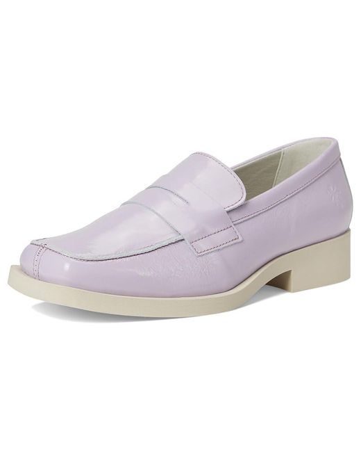 Fly London White Reif194Fly Flat Shoes, Leather