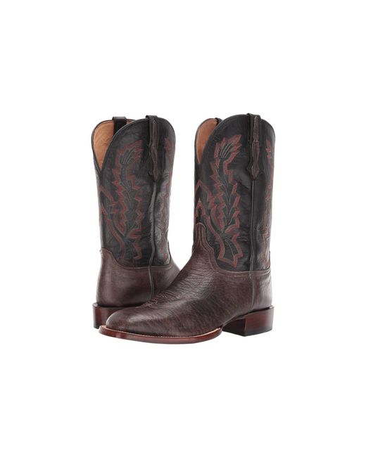 Lucchese Multicolor Bond (grey/black Elk) Cowboy Boots for men