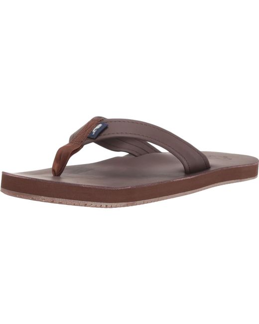 vineyard vines leather flip flops