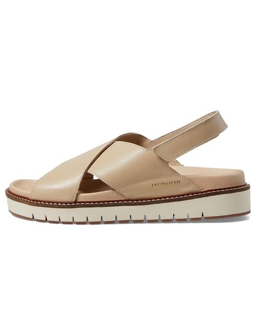 Mephisto Metallic Blanche (Light Sand Leather) Shoes