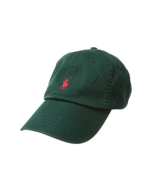 Polo Ralph Lauren Classic Sport Cotton Chino Hat (college Green) Caps for men