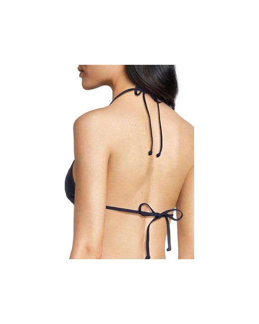 LSPACE Black Aspen Top Swimwear Sm (32-34B) Nylon/Spandex
