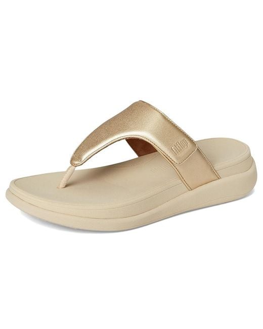 Fitflop Multicolor F-Mode Go Adjustable Flatform Toe-Post Sandals Wedge Shoes 10 M (B) Faux Leather