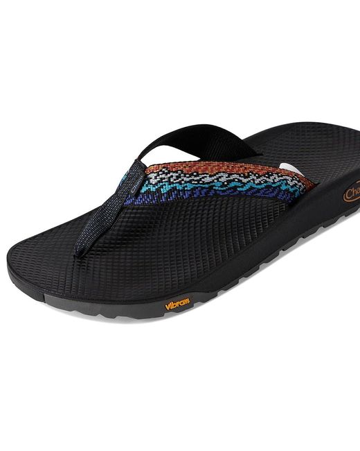 Chaco Black Rapid Pro Flip Sandals 7 D for men